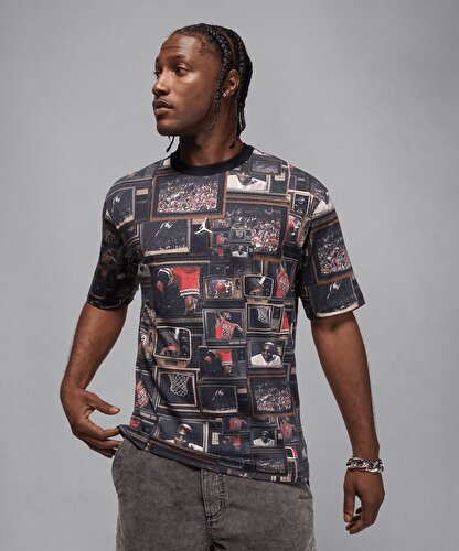 Jordan MVP Printed Long-Sleeve Top Erkek Tişört - Sneaks Up