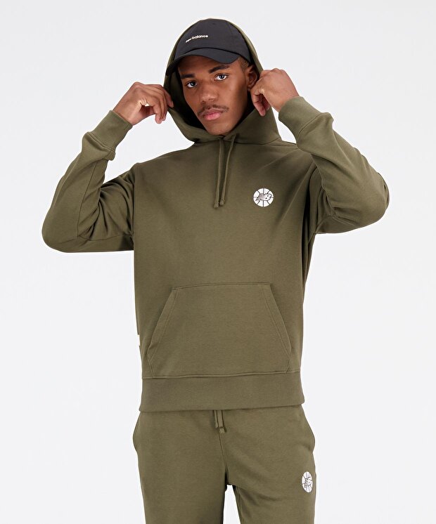 Мужской свитшот New Balance Hoops Essentials Fundamental Hoodie