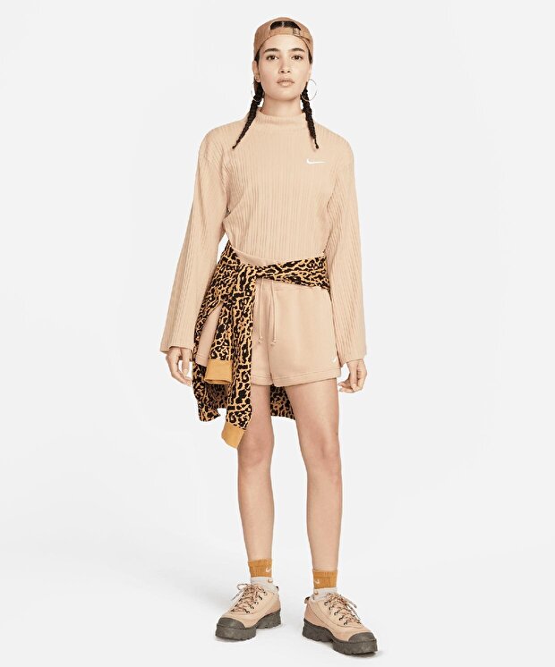 Женские шорты Nike Sportswear Phoenix Fleece High-Waisted Loose Shorts