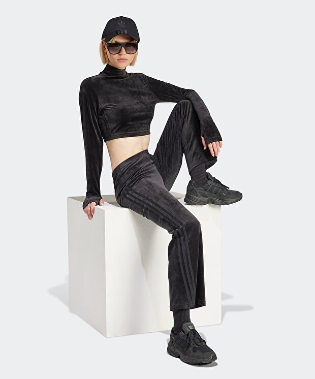 Женские спортивные штаны adidas Crushed Velvet Flared Joggers