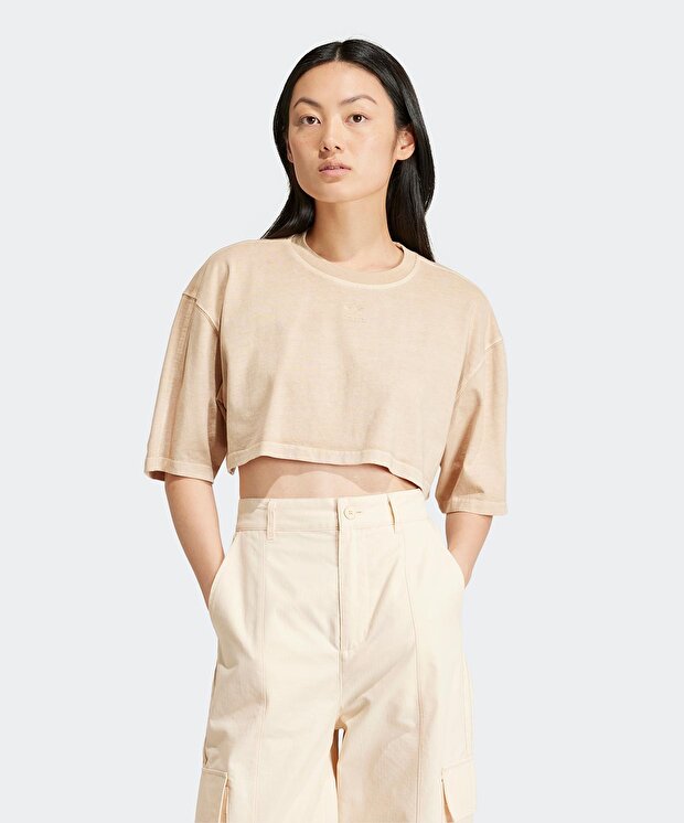 Женская футболка adidas Essentials+ Cropped