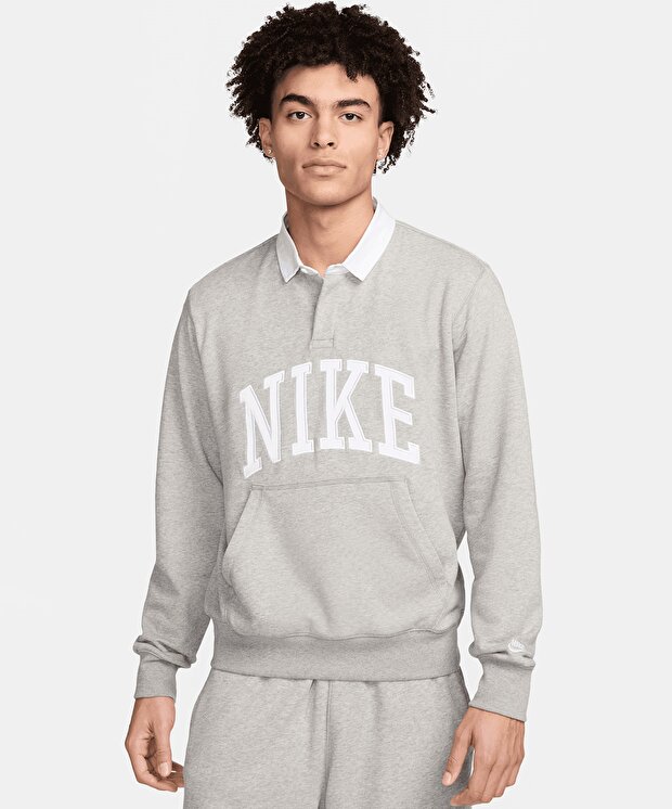 Мужской свитшот Nike Club Fleece Long-Sleeve Fleece Polo