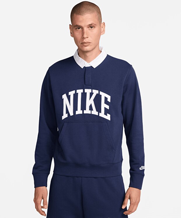 Мужской свитшот Nike Club Fleece Long-Sleeve Fleece Polo