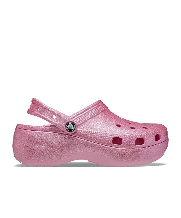 Женские шлепки Crocs Classic Platform Glitter Clogw