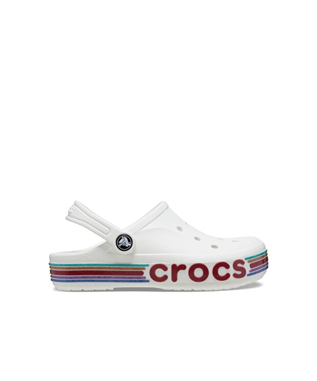 Детские шлепки Crocs Bayaband Rainbow Glitter Clg K