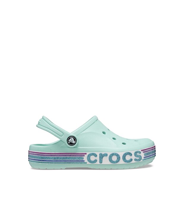 Детские шлепки Crocs Bayaband Rainbow Glitter Clg K