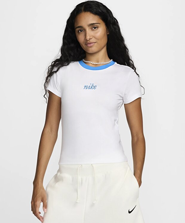 Женская футболка Nike Sportswear Chill Knit Slim Cropped Tee