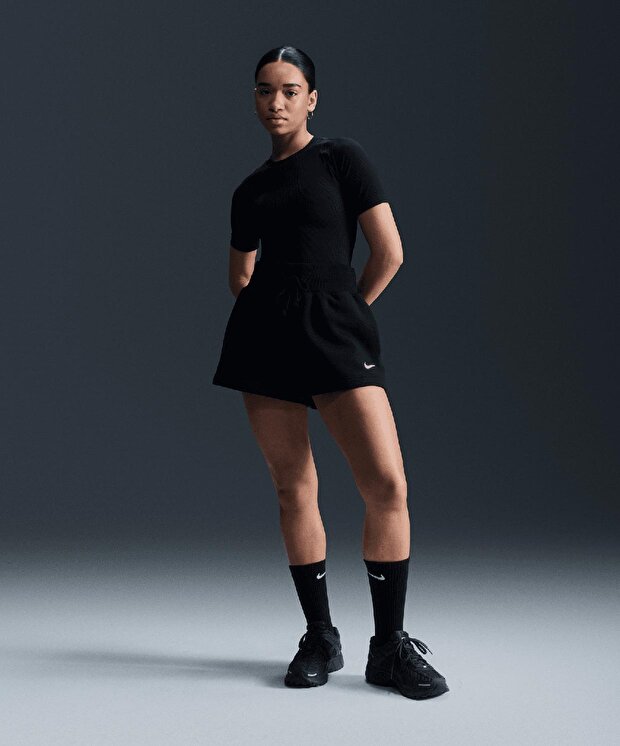 Женские шорты Nike Sportswear Phoenix Fleece High-Waisted Loose Shorts