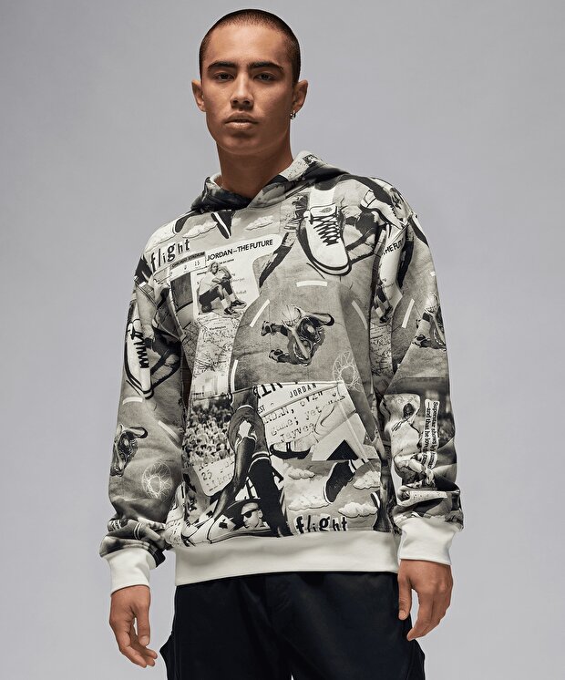 Мужской свитшот Jordan Brooklyn Fleece Printed Pullover Hoodie