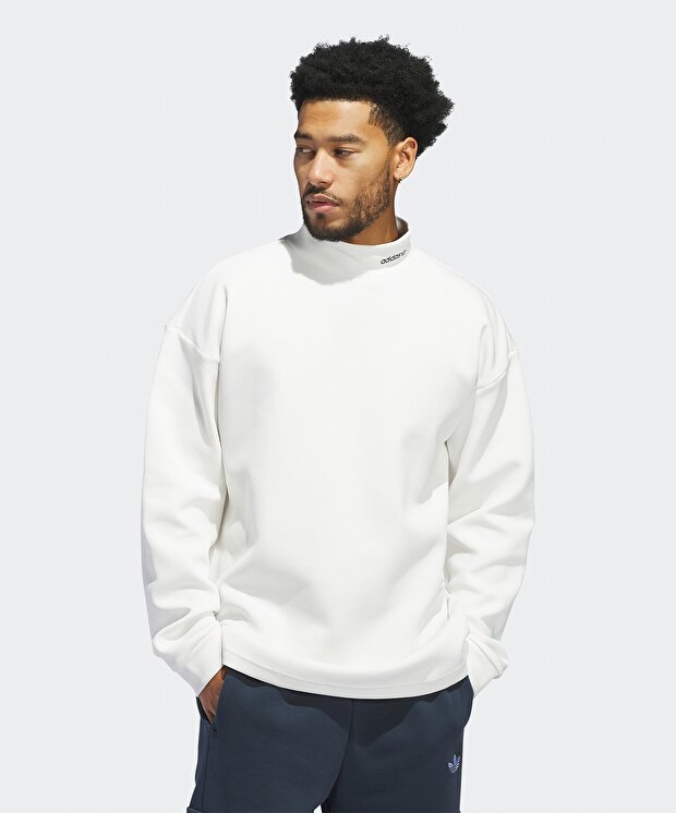 Мужской свитшот adidas Basketball Mock Neck Long-sleeve Top для баскетбола