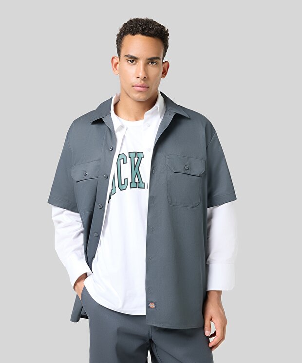 Мужская рубашка Dickies Work Shirt Ss Rec