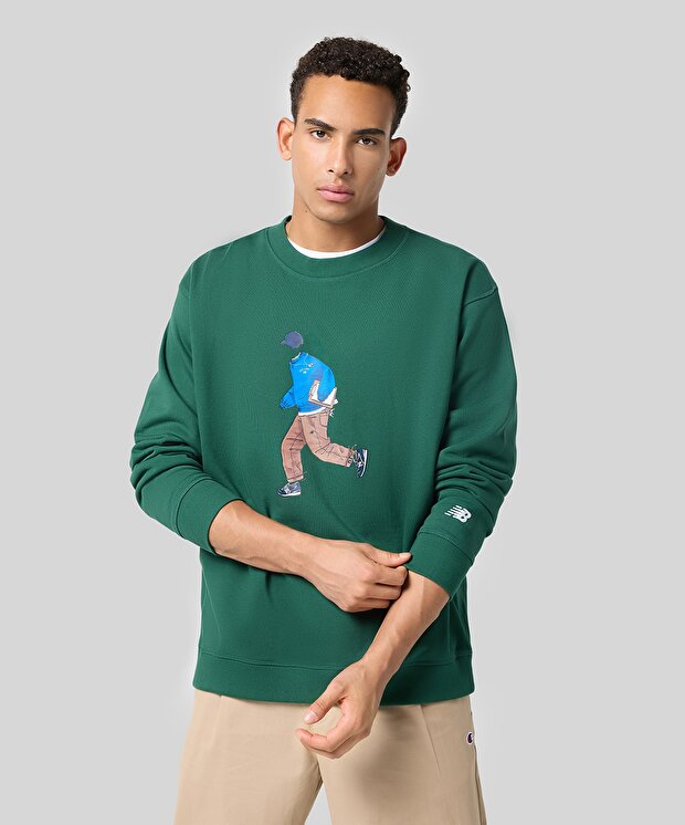 Мужской свитшот New Balance Athletics Sport Style Relaxed Crew
