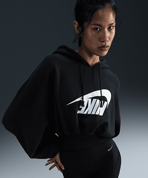 Женский свитшот Nike Sportswear Oversized Cropped French Terry Pullover Hoodie