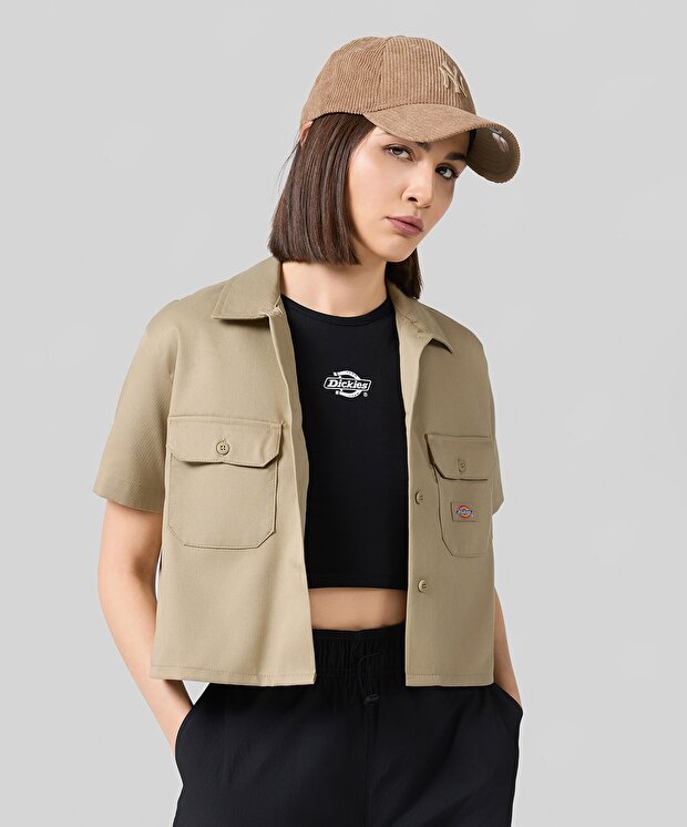 Женская рубашка Dickies Work Shirt Cropped Ss W