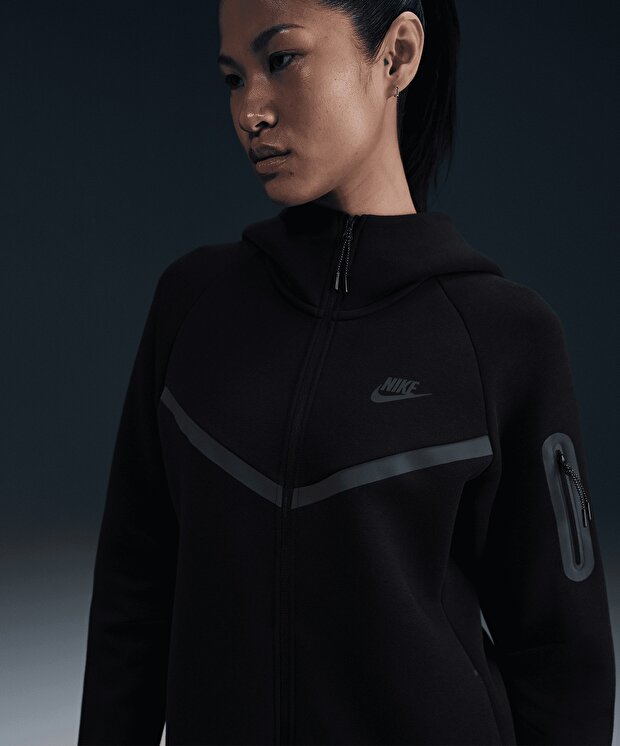 Женский свитшот Nike Sportswear Tech Fleece Windrunner Full-Zip Hoodie для бега