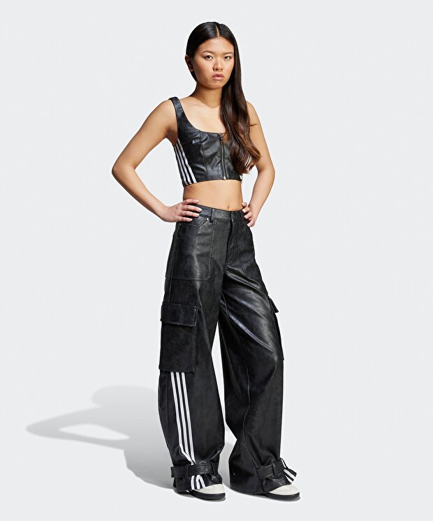 Женские спортивные штаны adidas Adilenium Season 3 Vintage Faux Leather Joggers