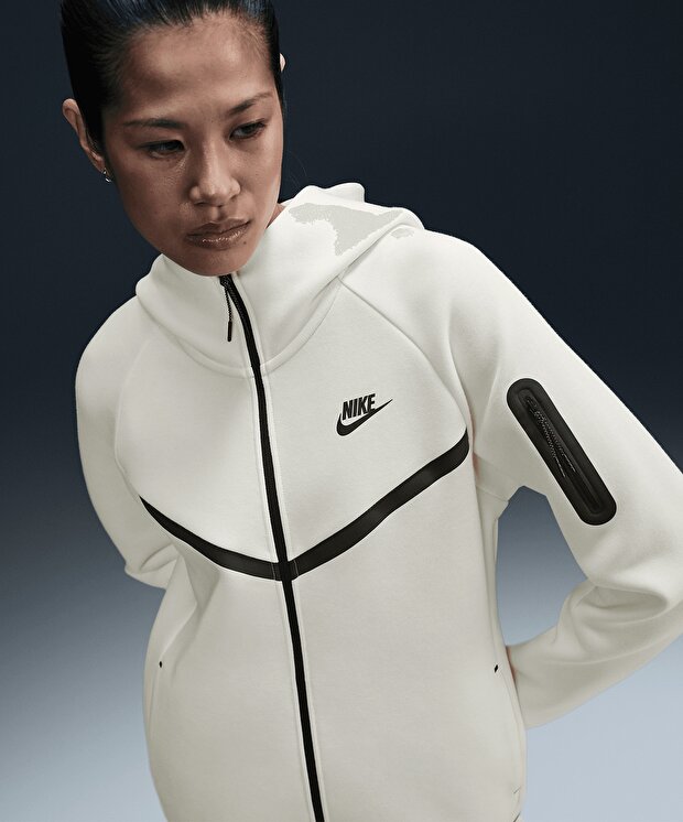 Женский свитшот Nike Sportswear Tech Fleece Windrunner Full-Zip Hoodie для бега