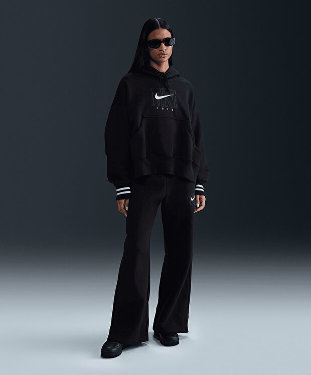 Женские спортивные штаны Nike Sportswear Phoenix Fleece High-Waisted Wide-Leg Graphic Pants
