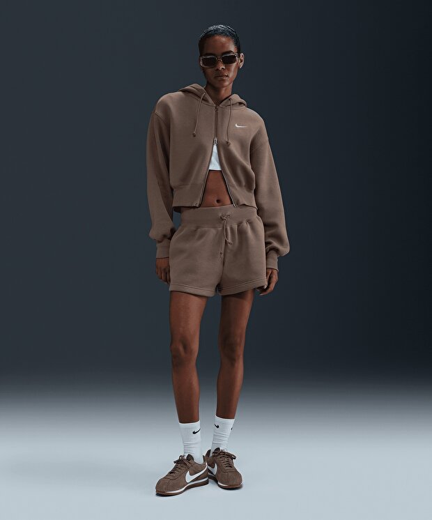 Женские шорты Nike Sportswear Phoenix Fleece High-Waisted Loose Shorts