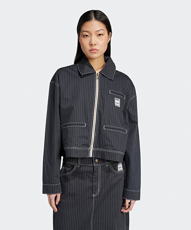 Женская куртка adidas Allover Print Cropped Zipped