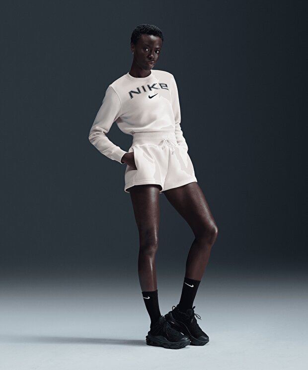 Женские шорты Nike Sportswear Phoenix Fleece High-Waisted Loose Shorts