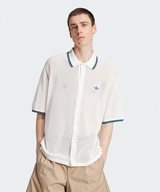 Мужская футболка adidas Originals Button Down Knitted Shirt