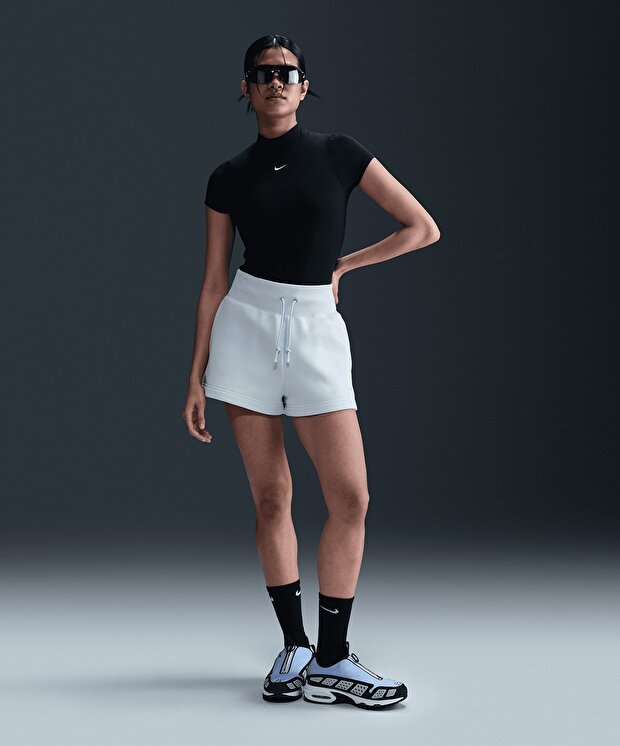 Женские шорты Nike Sportswear Phoenix Fleece High-Waisted Loose Shorts