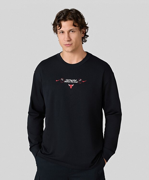 Мужской свитшот Nike Chicago Bulls Courtside Long-Sleeve Max90