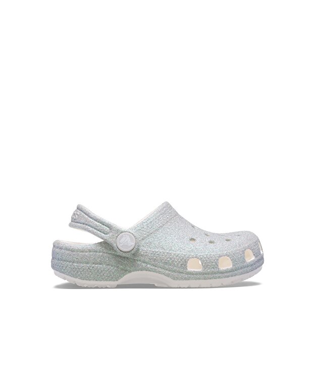 Детские шлепки Crocs Classic Iridescent Glitter Clog