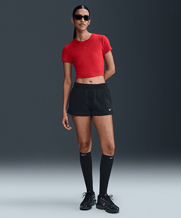 Женские шорты Nike Sportswear Phoenix Fleece Mid-Rise Shorts