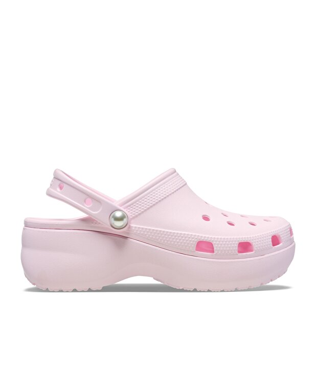 Женские шлепки Crocs Classic Platform Pearl Clog