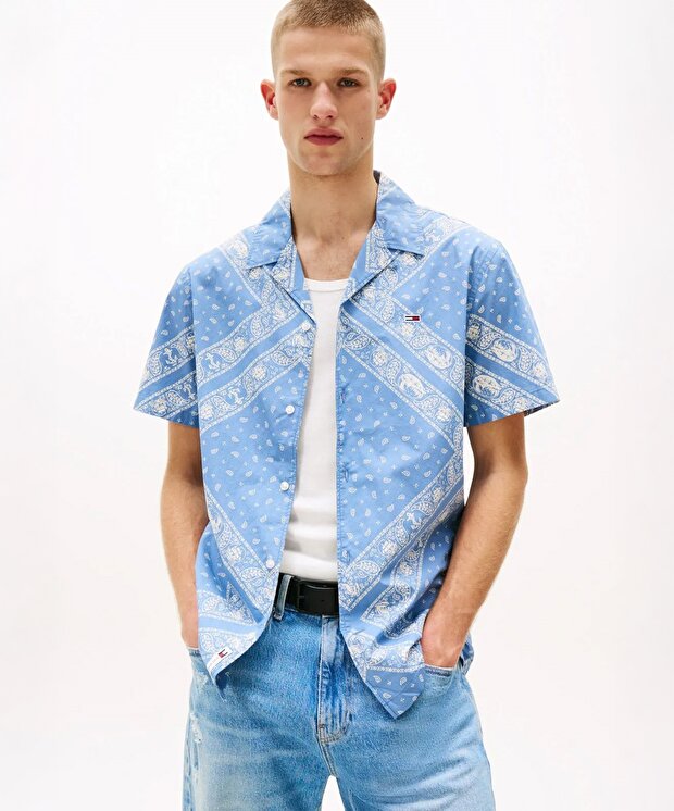 Мужская рубашка Tommy Hilfiger Reg Aop Ss Shirt Ext