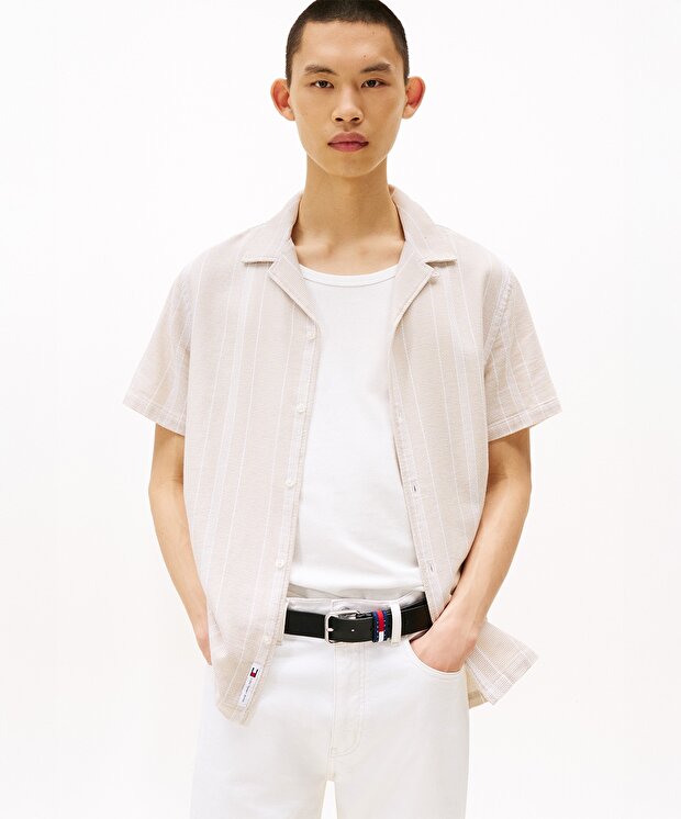 Мужская рубашка Tommy Hilfiger Textured Reg Camp Shirt Ext