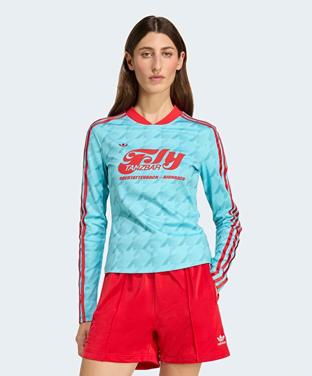 Женский свитшот adidas Graphic Football Allover Print Bodycon Long Sleeve Jersey для футбола