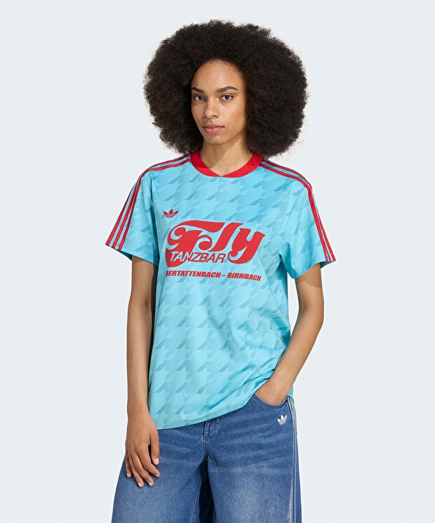 Женская футболка adidas Graphic Football Allover Print Jersey для футбола