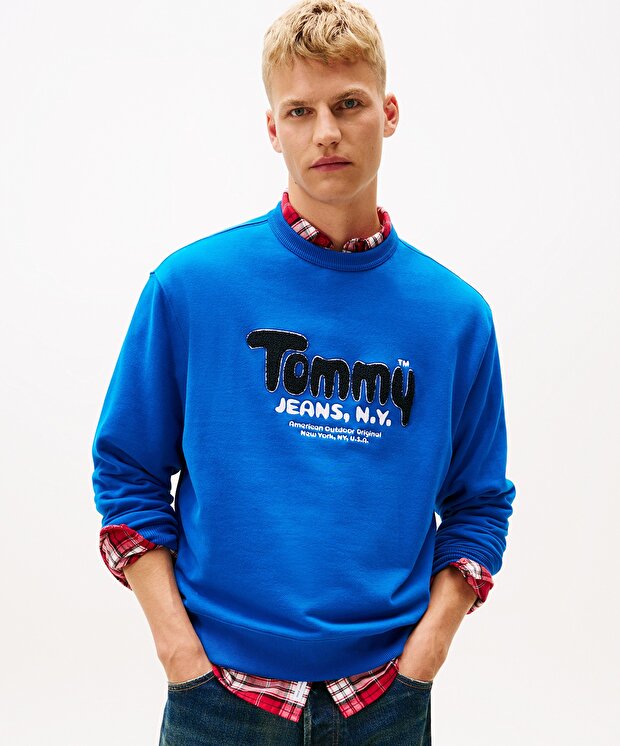 Мужской свитшот Tommy Hilfiger Rlx Boucle Fnt Ply Cnck Ext