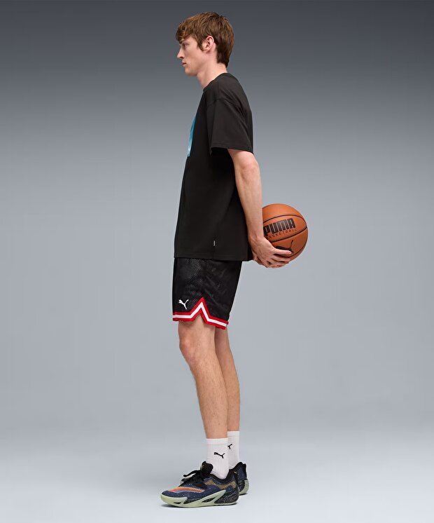Мужские шорты Puma Hoops X E.T. Patterned Basketball Shorts для баскетбола