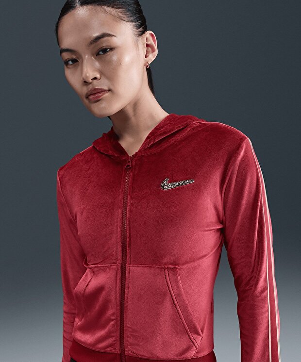 Женская куртка Nike Sportswear Full-Zip Long-Sleeve Hooded Top