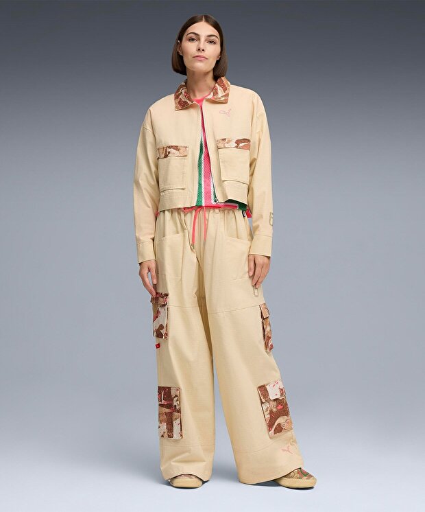 Женские спортивные штаны Puma Flau Jae All Over Print Cargo Pants