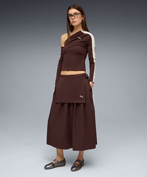 Женская юбка Puma T7 Midi Pleated Skirt